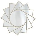 Lovelyhome 35.4 x 35.4 in. Pinwheel Circular Accent Mirror LO2545246